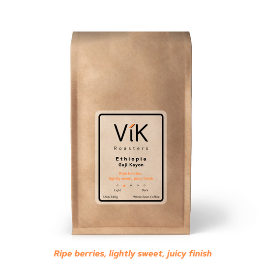 Ethiopia Yirgacheffe Konga- Light Roast-Berry and florals, ripe fruit, sweet. Complex.